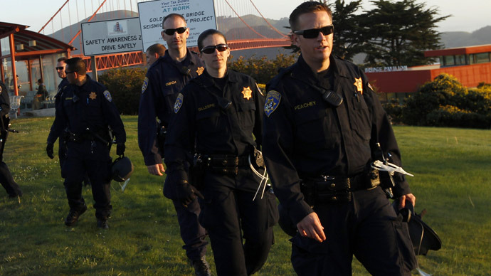 California Highway Patrol officers (Reuters/Robert Galbraith)