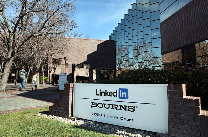 LinkedIn headquarters in California. (Justin Sullivan/Getty Images/AFP)