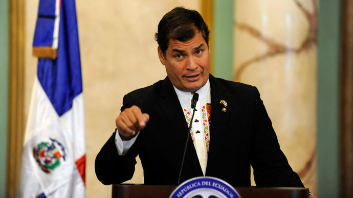 Ecuadorian President Rafael Correa.(Reuters / Ricardo Rojas)