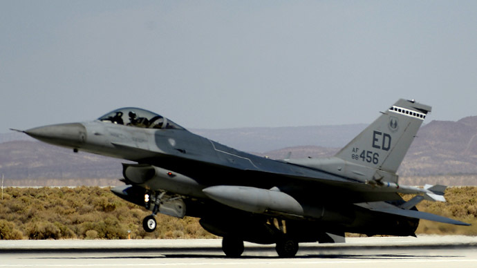 An F-16 fighter jet (Reuters/Gene Blevins)
