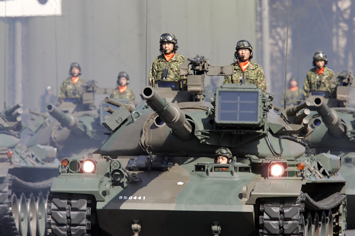 Japanese Ground Self Defence Force's tank unit (AFP Photo / Yoshikazu Tsuno)