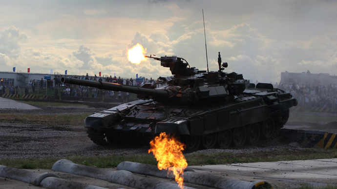 T-90 tank - like one of 150 Russia previously planned to supply to Saudi Arabia (RIA Novosti / Valeriy Melnikov)
