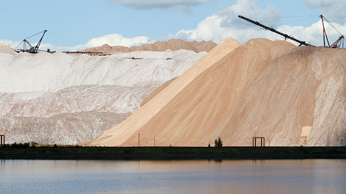 Mining operation of Belaruskali Company in Soligorsk. (RIA Novosti / Andrei Aleksandrov)