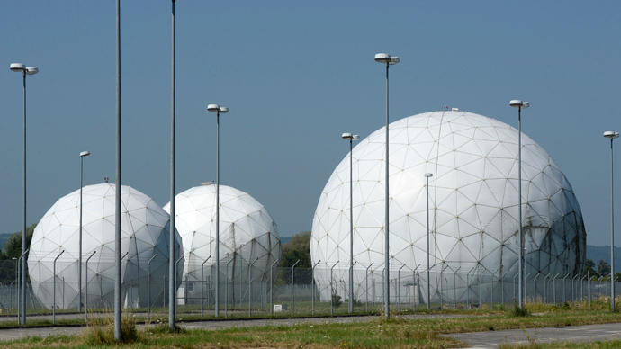 Radomes stand on the former monitoring base of the U.S. intelligence organization National Security Agency (NSA) in Bad Aibling, near Rosenheim, southern Germany (AFP Photo)