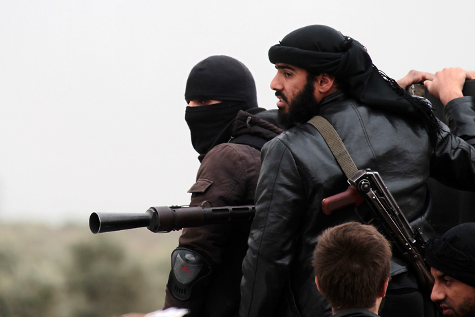 Fighters of the jihadist group Al-Nusra Front (AFP Photo)