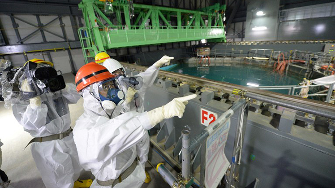 Tokyo Electric Power Co (TEPCO) Fukushima Dai-ichi nuclear power plant at Okuma town in Fukushima prefecture (AFP Photo)