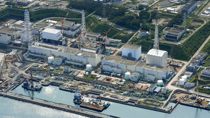 An aerial view shows the Tokyo Electric Power Co.'s (TEPCO) tsunami-crippled Fukushima Daiichi nuclear power plant (Reuters/Kyodo)