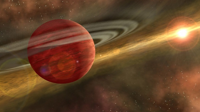 This is an artist's conception of a young planet in a distant orbit around its host star. (Photo: NASA/JPL-Caltech)