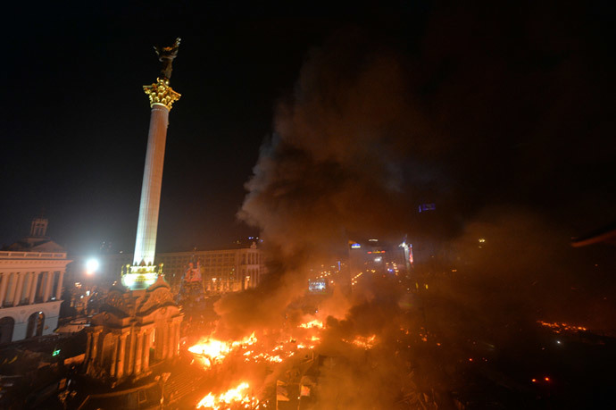 Kiova 18. helmikuuta 2014 (AFP Photo / Sergei Supinsky)