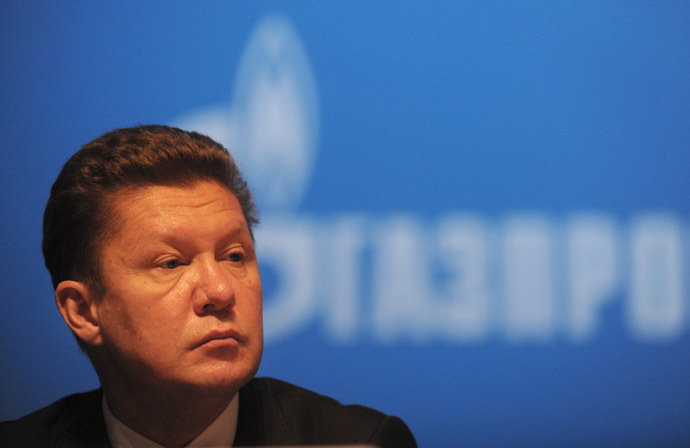 Gigante do gás Gazprom CEO da Rússia, Alexei Miller (AFP Photo / Vasily Maximov)