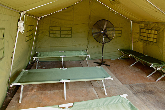 The interior of a tent at Australia's regional processing centre on Manus Island in Papua New Guinea (AFP Photo)