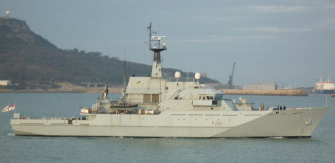 British Navy’s HMS Tyne (Image from wikimedia.org)