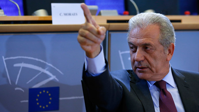 European Migration and Home Affairs Commissioner-designate Dimitris Avramopoulos.(Reuters / Yves Herman )