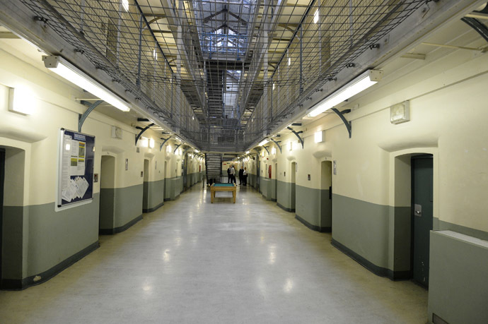 A general view shows C wing at Wormwood Scrubs prison in London (Reuters/Paul Hackett)