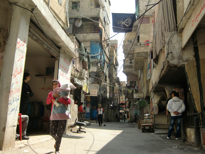 PFLP symbolics in the Palestinian refugee camp